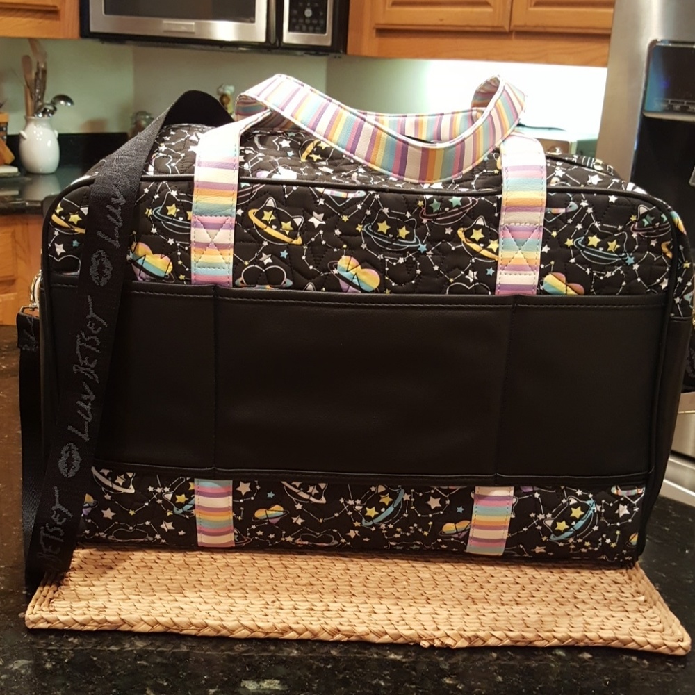 Betsey Johnson Space Kitty Weekender & Backpack - Picture 3 of 8